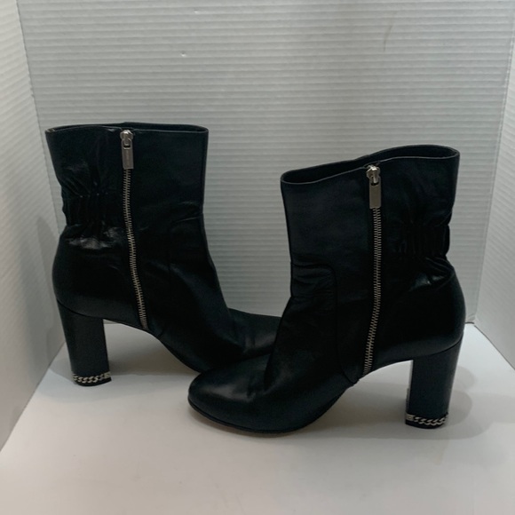 Michael Kors Shoes - Michael Kors Black Leather Dolores Bootie SZ 10